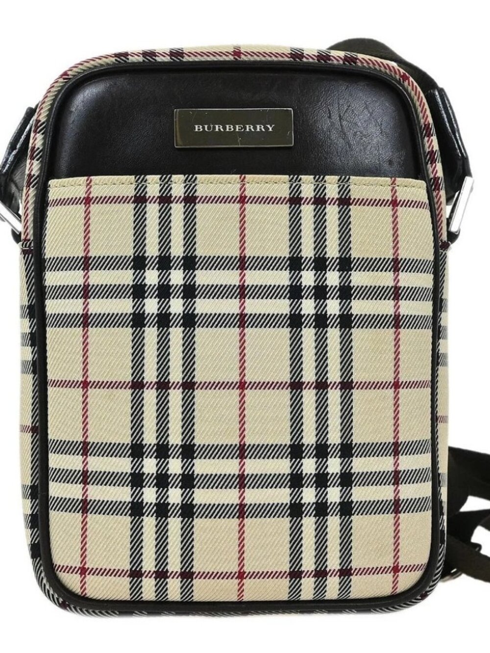 Burberry Beige Burberry Check Shoulder Bag 155221